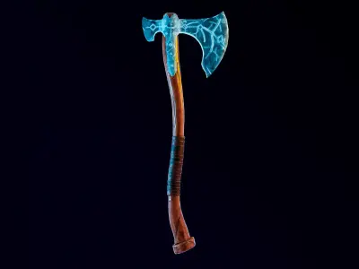 Leviathan Axe Free low-poly 3D model