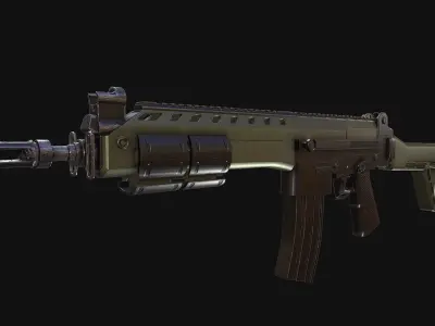 Brazillian - IA2 Rifle Free low-poly 3D model