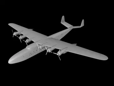 LATECOERE-631 FLYING BOAT SCALE 1-100 3D print model