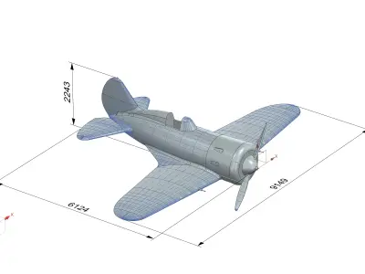 Polikarpov I-16 Type 5 3D print model