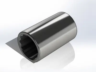 Soquete 11mm x 1-4 pol Socket 3D model