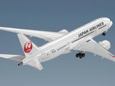 Boeing 787-8 Japan Airlines 3D model purchase