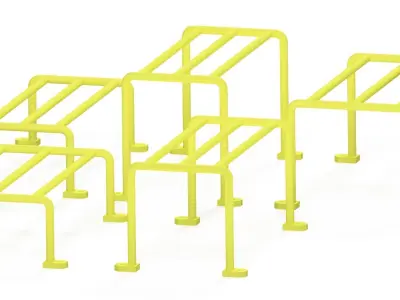STEEL ENCLOSURES Low-poly 3D model