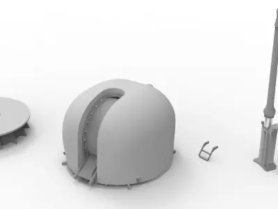 Oto melara 76 mm  3D model