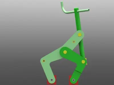 Clamp plastic toy Free 3D model