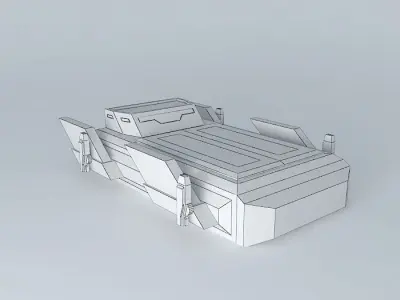 Sketchy Physics SL Landing Carrier  Free 3D model