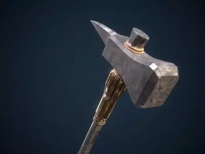 Fantasy Warhammer PBR Low-poly 3D model