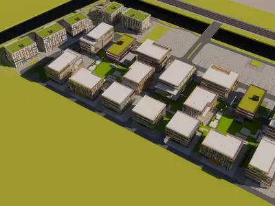   Garden City- The office building  Free 3D model