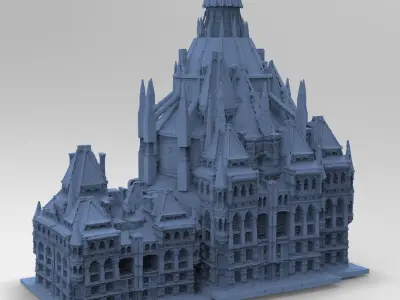 Minister for magic Grand Town Kit bash 3 3D model