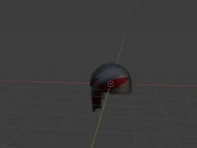 big sporten helmet  Low-poly 3D model