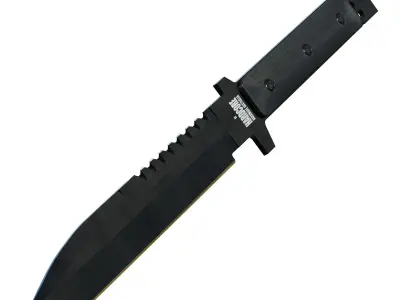 Hardcore Hardware D2 Knife Low-poly 3D model