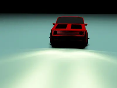 car for cartoon or games Free 3D model