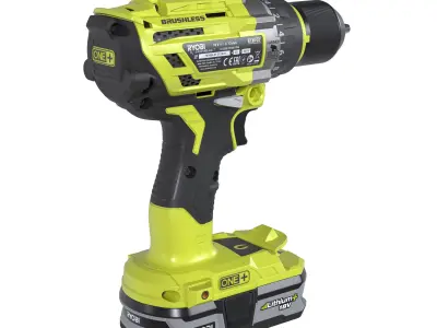 Ryobi R18PD7-0 3D model