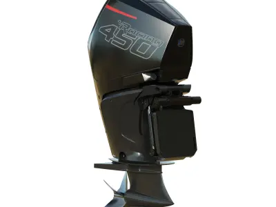 Mercury Racing 450R Outboard Motor 3D model