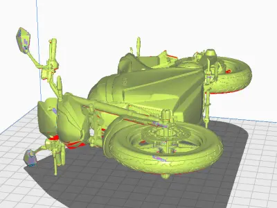 Eletric Motorcycle Parts - VOLTZ EVS 3D model