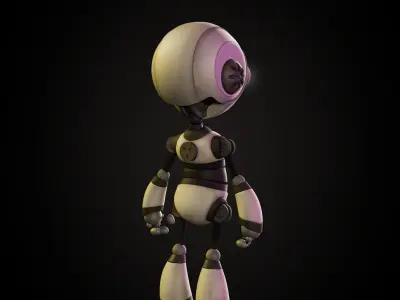 Robot 3d Low Poly 3D model