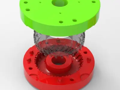 Mold for diecast Nokian Ground King tire Scale 1 to 25 3D print model