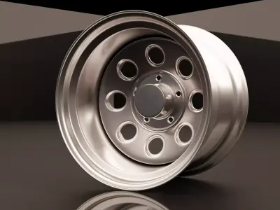 muscle car rims 3D model