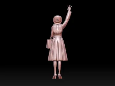 woman 3D print model 2