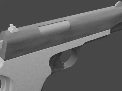 M1911 pistol Free low-poly 3D model