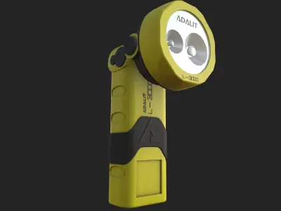 Professional Safety LED Torch  Low-poly 3D model