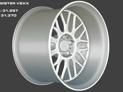 Wheel Pack Collection Low-poly 3D model