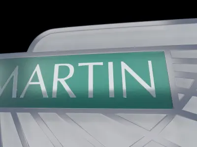 aston martin badge logo emblem Low-poly 3D model