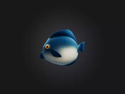 Cartoon Fish 3D model purchase