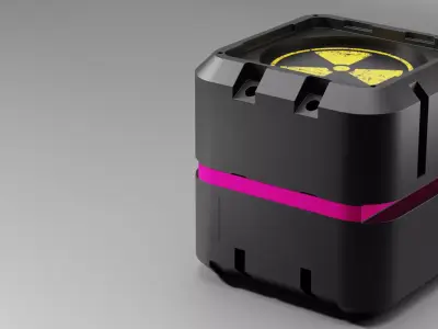 Hard Surface Sci-Fi Box  low-poly 3d model Low-poly 3D model