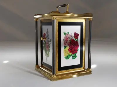 Carriage Clock Low-poly 3D model