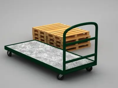 Transport Trolley 3D model