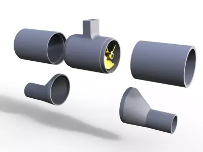 QUERSTRAHLRUDER BOW THRUSTER 3D print model