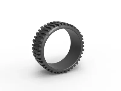 Super Swamper Bogger tire Ring 3D print model