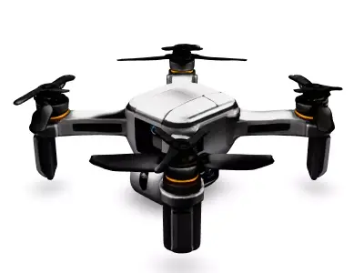 Realistic Quadcopter Drone 3D Model Low-poly 3D model purchase