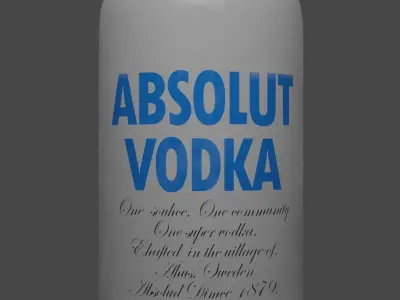Absolut vodka 3D model