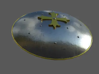 Knight Shield Low-poly 3D model Low-poly 3D model