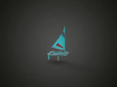 Sailing boat 3D model buy
