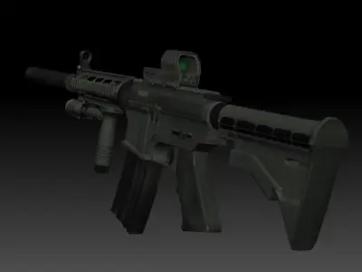 M4A1 Assault Gun 3D model