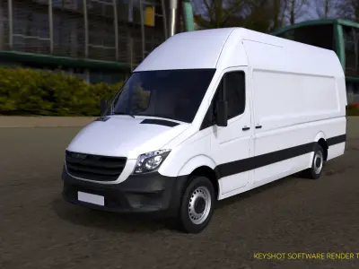 MERCEDES Sprinter Freightliner panel van 3D model