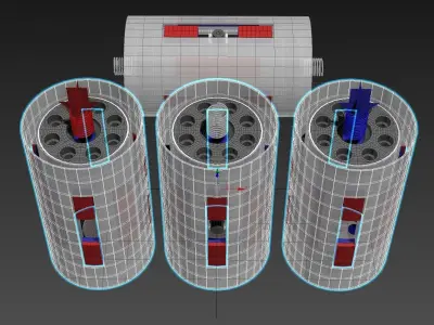 Inverted Electromagnetic Cylinder - Concept 3D model