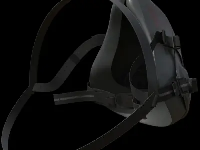 Respirator gas mask 3D model