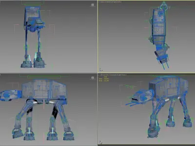 Star Wars Imperial AT-AT Walker Free 3D model