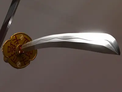 Katana  Low-poly 3D model