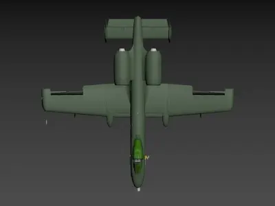 a 3D model of a military aircraft 3D model