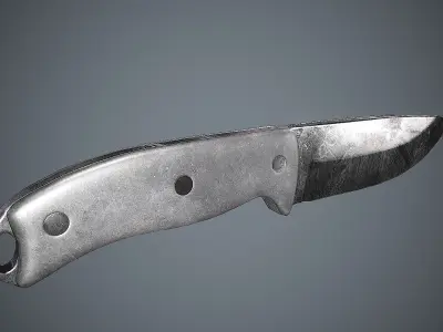 knife pair of knives Low-poly 3D model