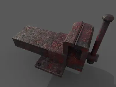 Grim Grip Butcher Leg Clamp for Slaughter Table Low-poly 3D model