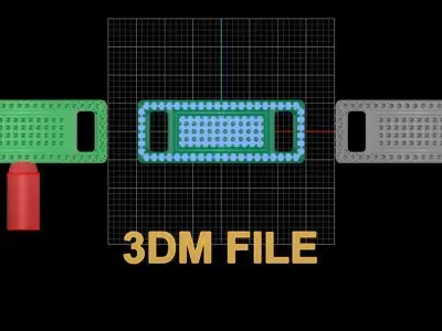 Lace Lock Clip Full Diamond Tag 3D print model