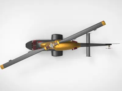 Bell 222 3D model