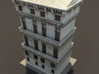Aparmtnet House 162 Low-poly 3D model