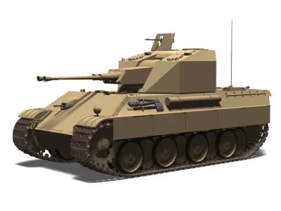 Flakpanzer V Coelian 3D model